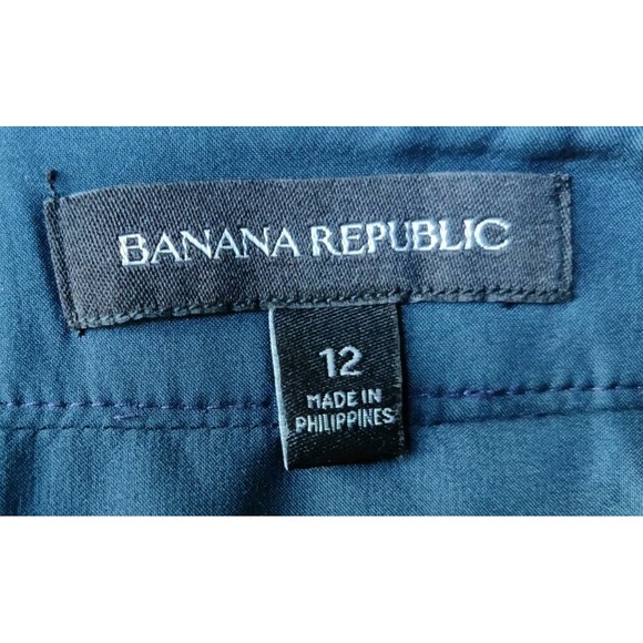 Banana Republic Women's Wool Pencil Straight Skirt Size 14 Navy‎ Blue Business - Picture 3 of 4